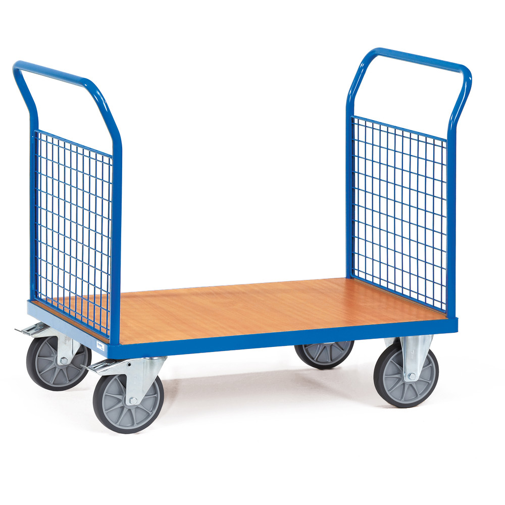 Fetra dubbele kopwandwagen met draadgaas