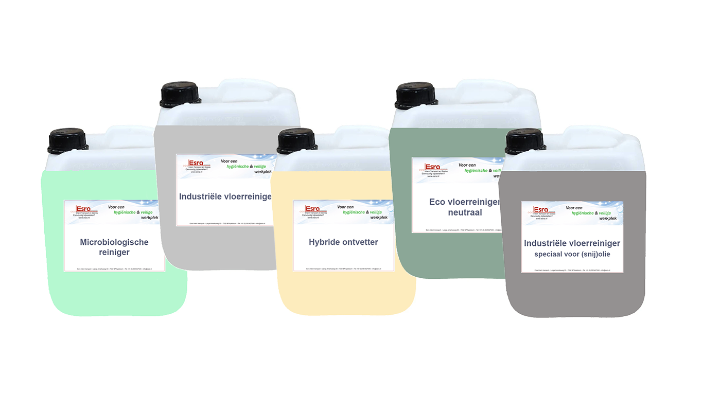 Schoonmaakmiddelen Esra premium huismerk