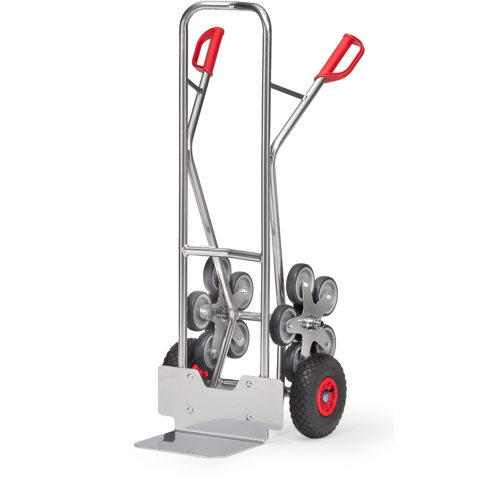 Aluminium trappensteekwagen 200 kg met vijfarmige wielster