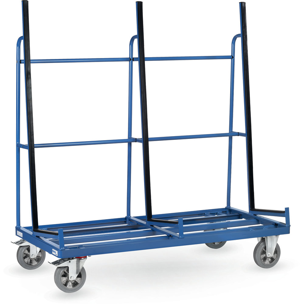Fetra glas- en platenwagen, enkelzijdig