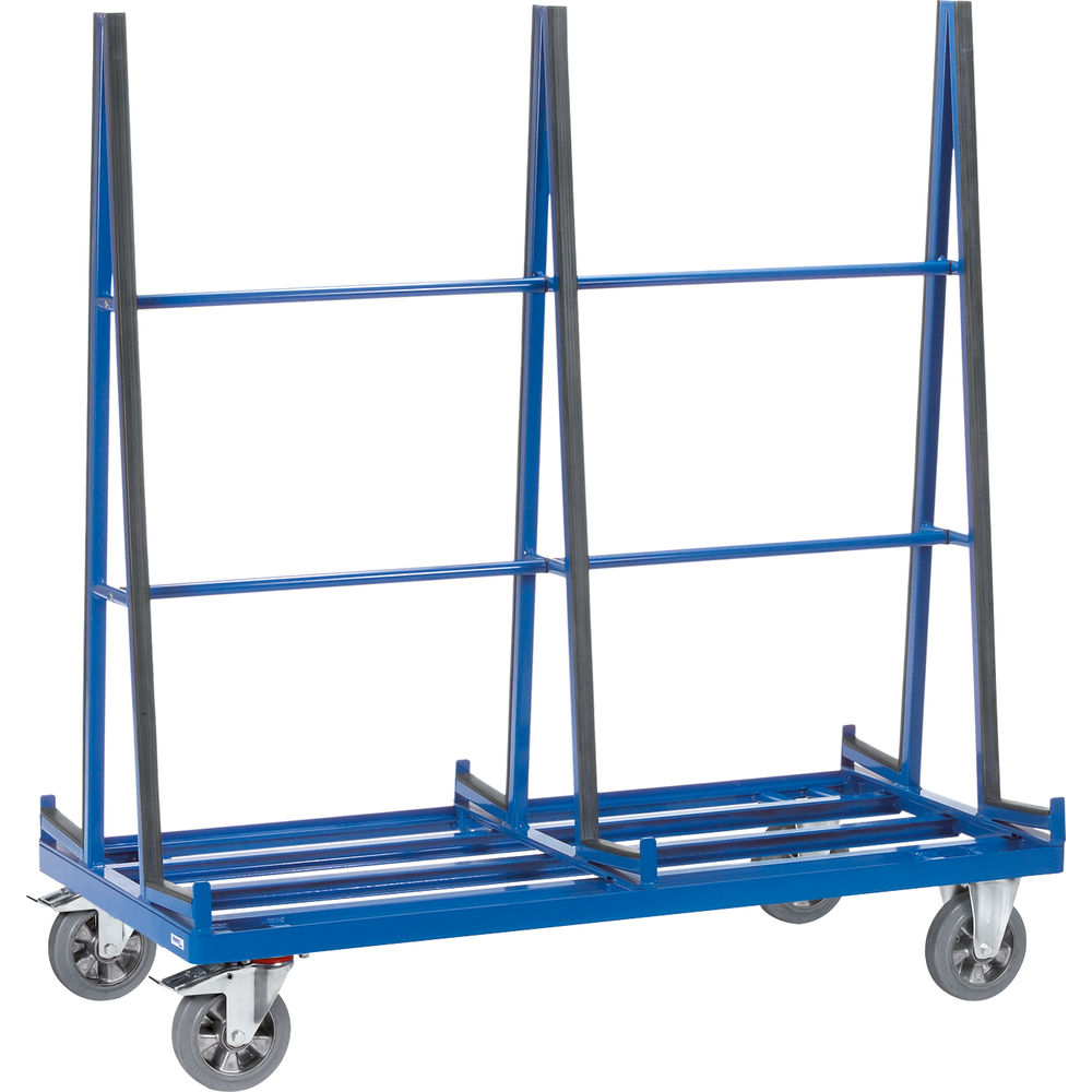 Fetra glas- en platenwagen, dubbelzijdig