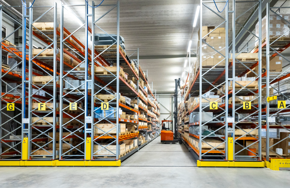 Toepassing verrijdbare stelling van MEGA Magazijninrichting